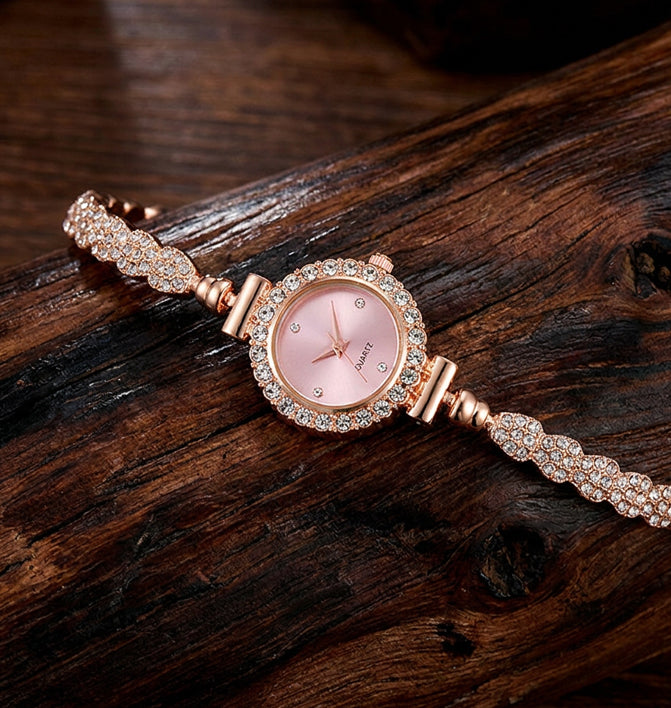 Blush Pink Elegance Bracelet Watch