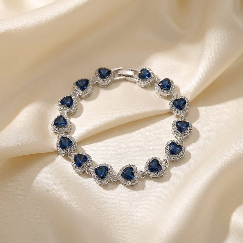 Sapphire Heart Royale Bracelet