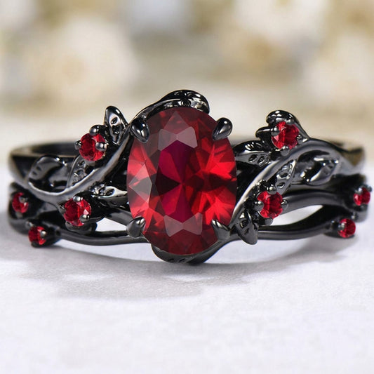 Enchanted Vine Crystal Ring