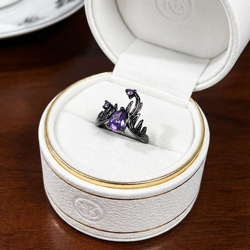 Enchanted Serpent Amethyst Ring