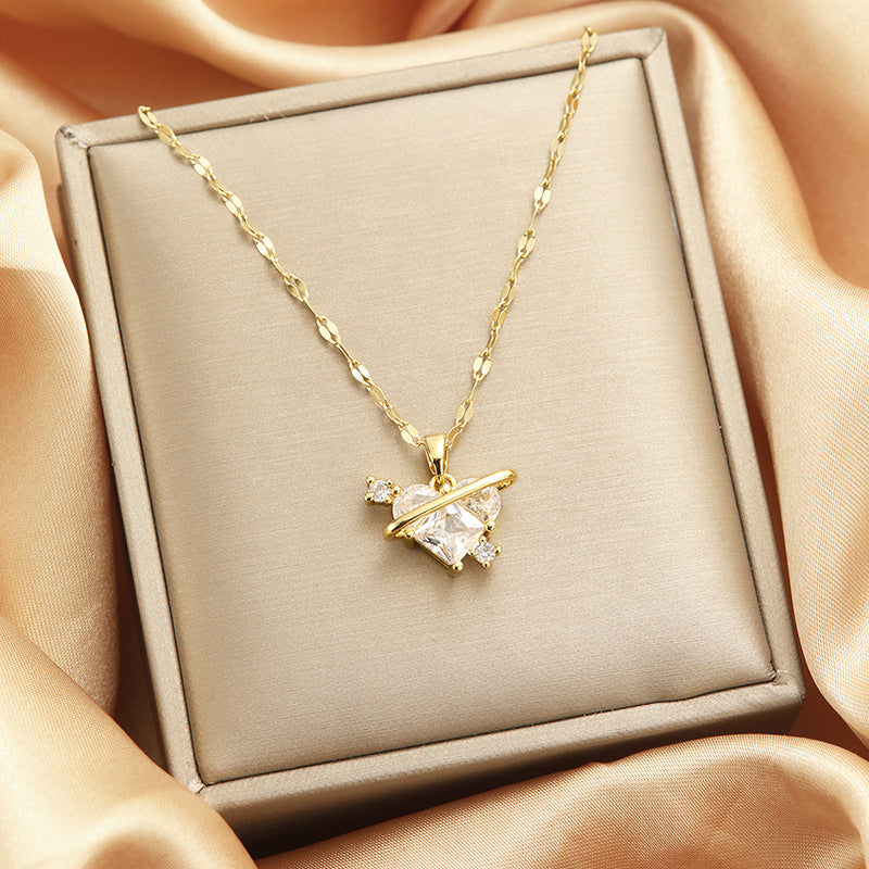 Celestial Heart Pendant Necklace