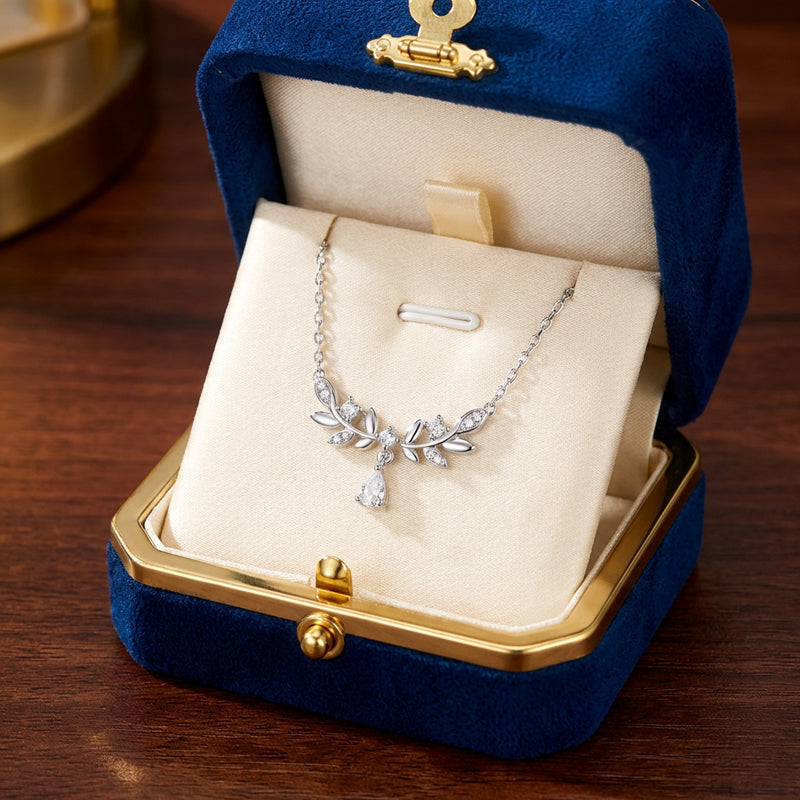 Floral Grace Crystal Necklace