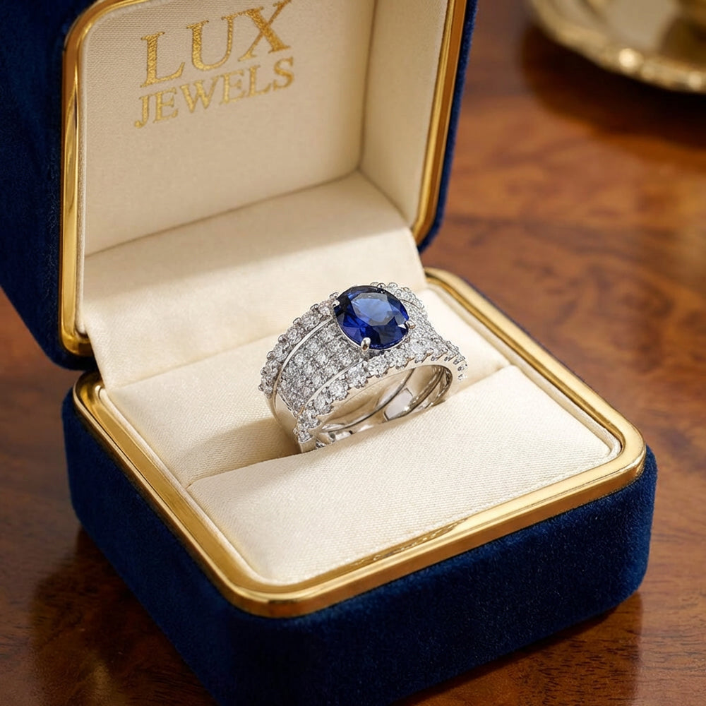 Sapphire Crown Luxe Ring