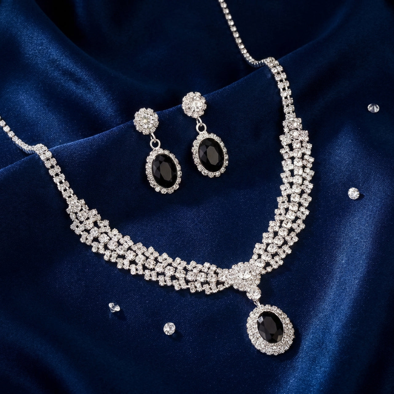Midnight Royale Crystal Jewelry Set