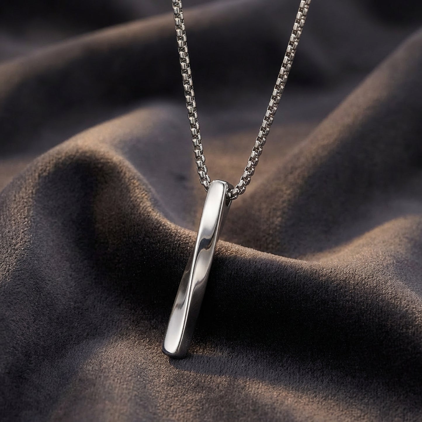 Urban Edge Bar Pendant Necklace