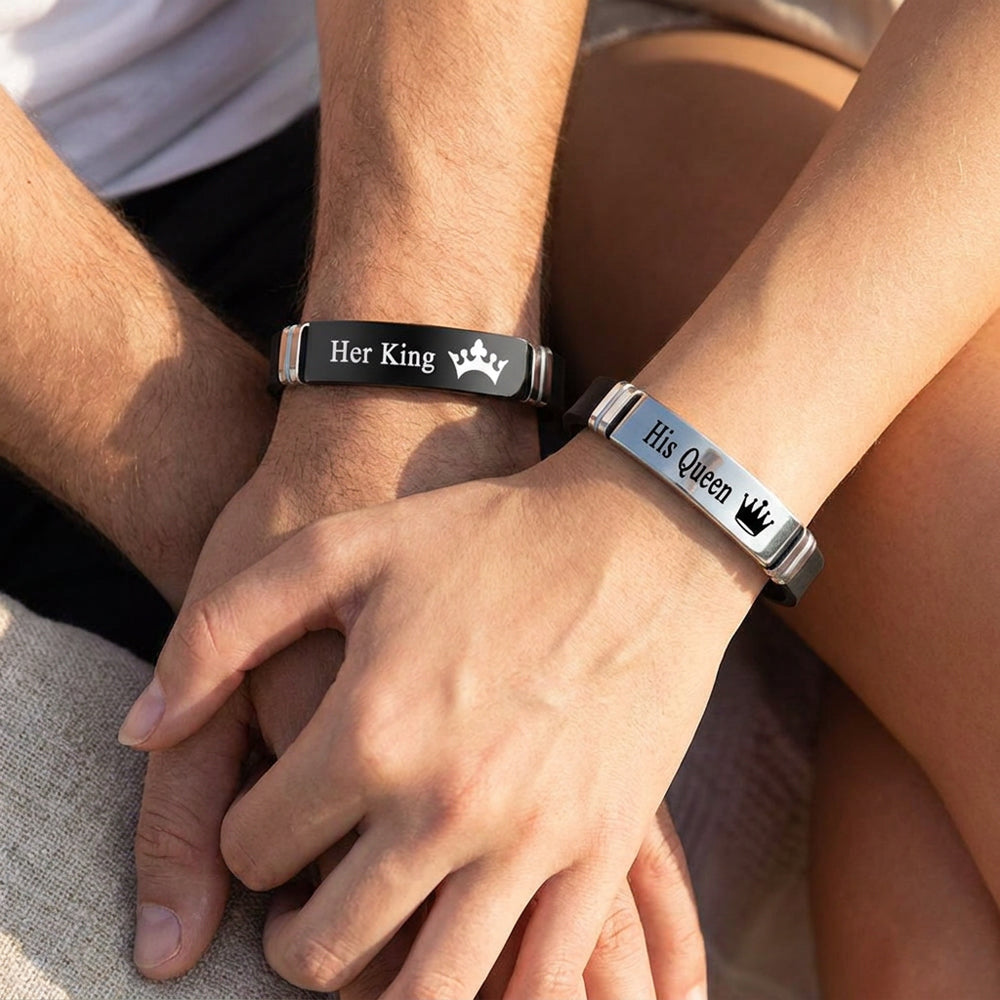 King & Queen Couple Bracelets