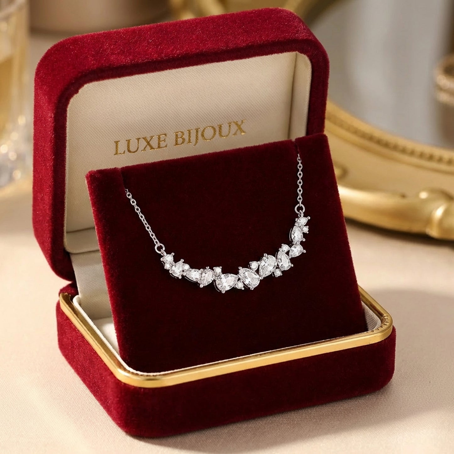 Crystal Vine Elegance Necklace