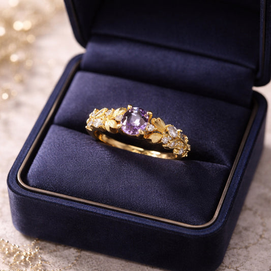 Bloom Purple Gemstone Ring