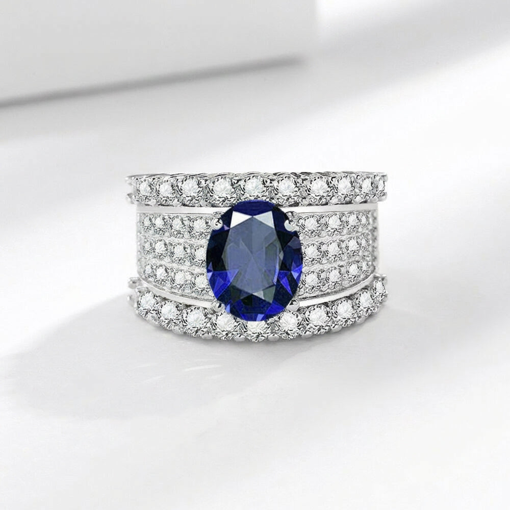 Sapphire Crown Luxe Ring