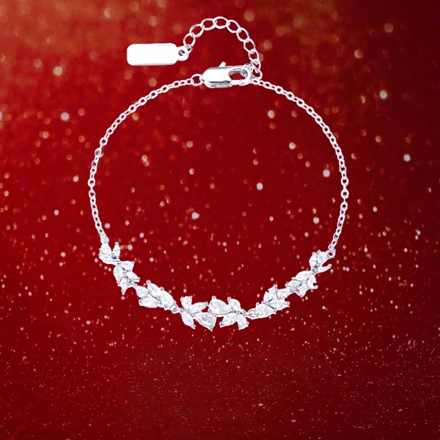 Silver Leaf Elegance Bracelet