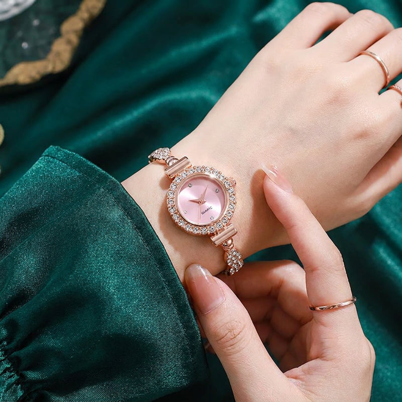 Blush Pink Elegance Bracelet Watch