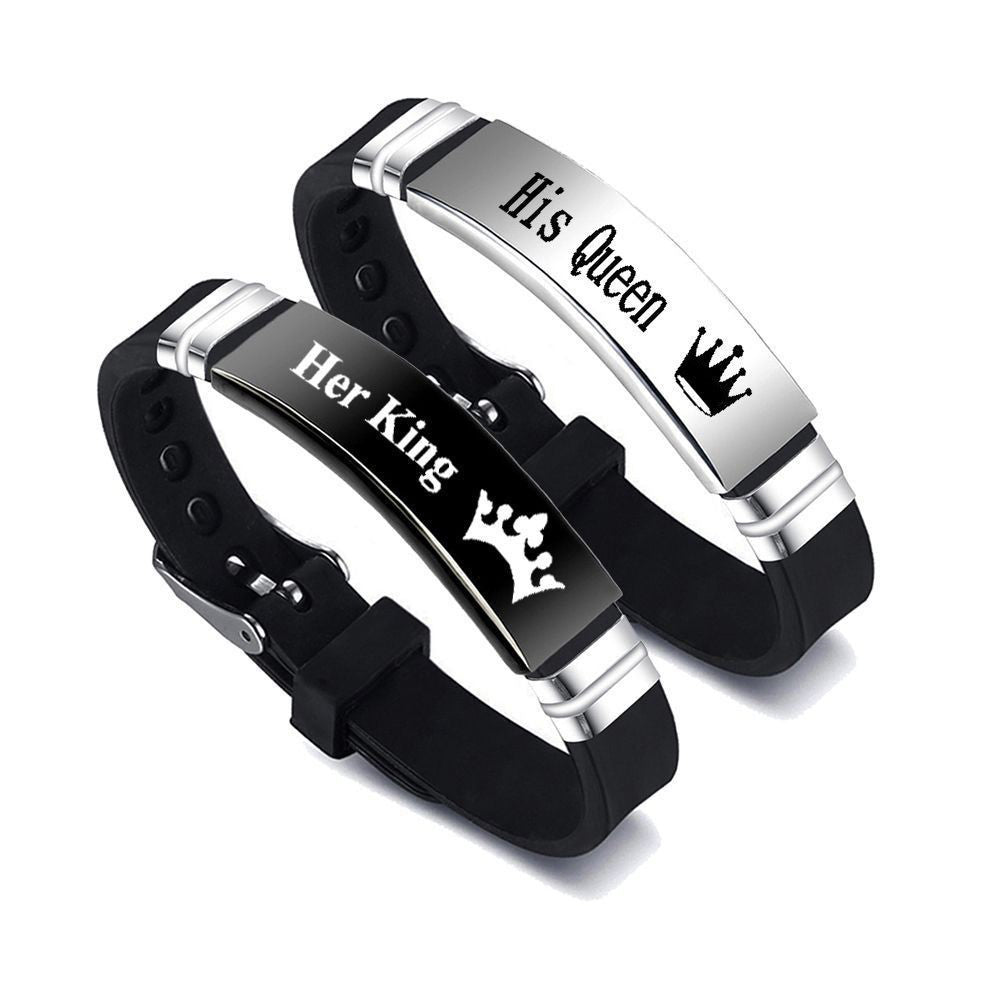 King & Queen Couple Bracelets