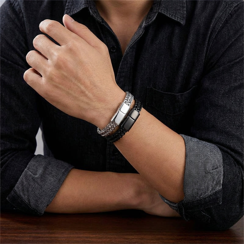 Retro Link Titanium steel Bracelet (fine polished)