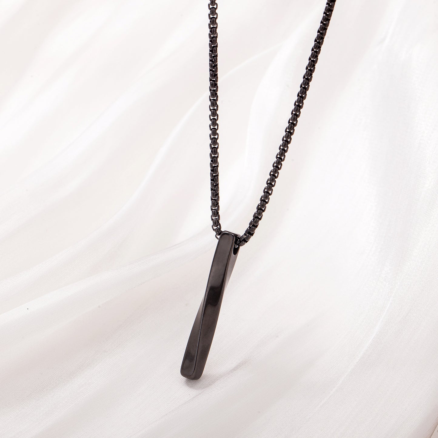 Urban Edge Bar Pendant Necklace