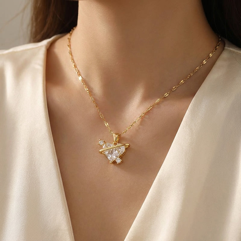 Celestial Heart Pendant Necklace