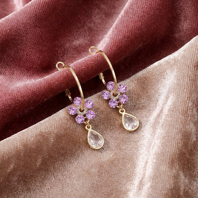 Blossom Drop Crystal Earrings