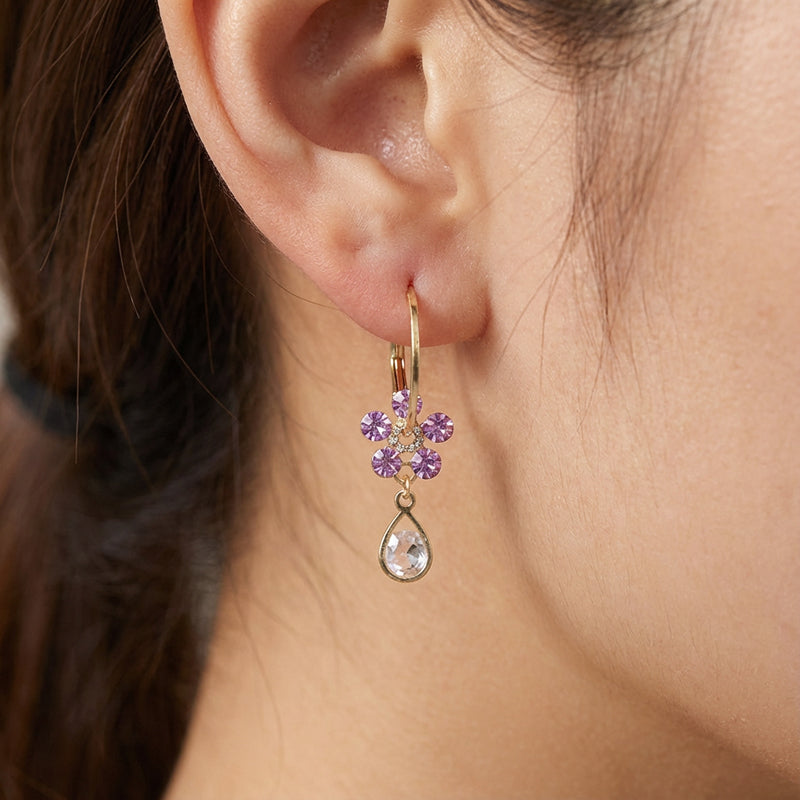 Blossom Drop Crystal Earrings