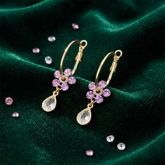 Blossom Drop Crystal Earrings