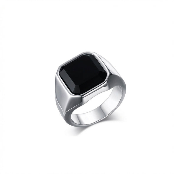 Midnight Sovereign Signet Ring