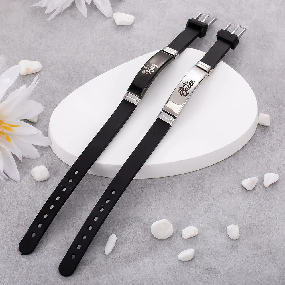 King & Queen Couple Bracelets
