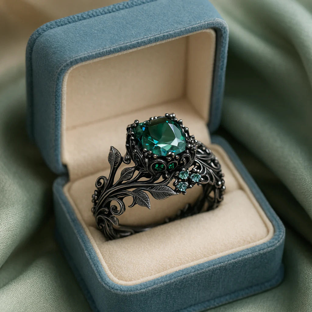 Emerald Vine Statement Ring