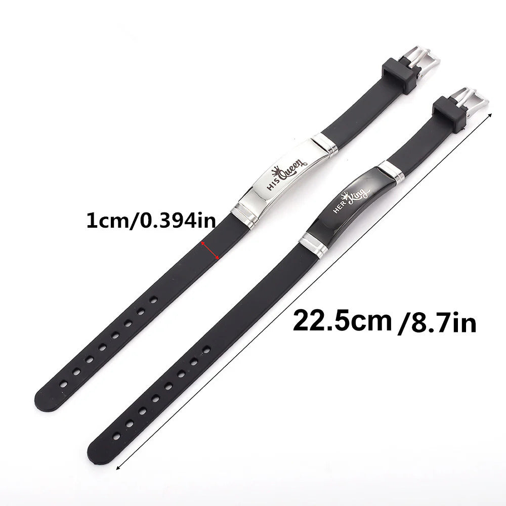King & Queen Couple Bracelets