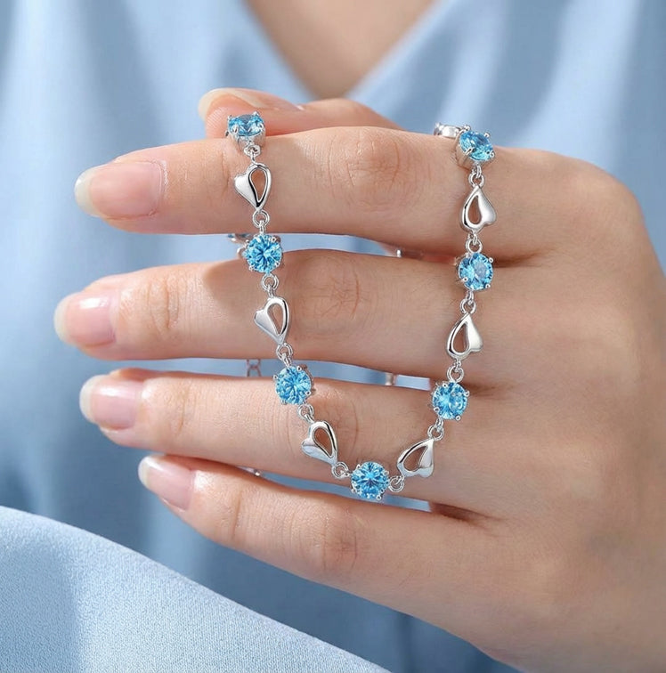 Blue Heart Radiance Bracelet